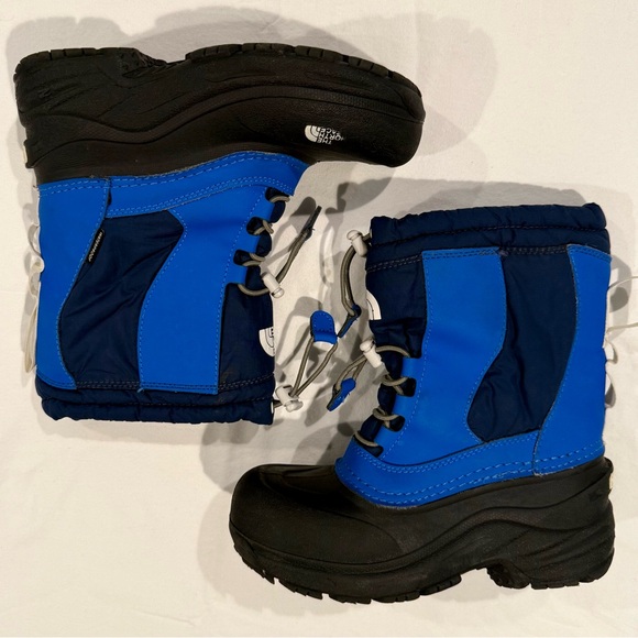 The North Face Winter Boots Boys 2 Girls Insulated Snow Waterproof TNF Toggle - Picture 3 of 7